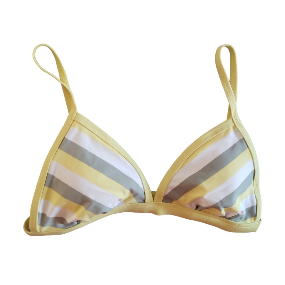 Kona Sol Striped Bikini Top